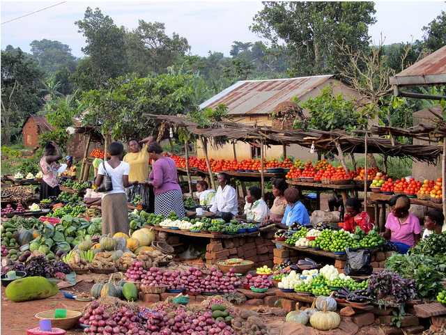 small rural african market